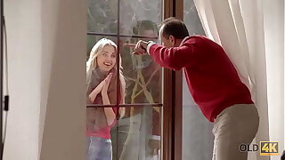 OLD4K. Unstintingly done gal rewards caring old stranger with awesome sex