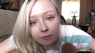 PETITE BLONDE TEEN GETS FUCKED BY Say no to FATHER! - Featuring: Natalia Queen