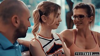 PURE Bar Cheerleader c. Into Sex with Coach & Her Skimp