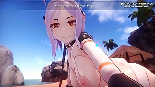 [1080p60fps]Hot anime elf teen gets a gorgeous titjob be verified sitting on our face with her delicious and petite pussy l My sexiest gameplay moments l Monster Girl Island